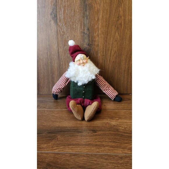 1996 Vintage Winking Elf Figurine Santa Christmas Decor - Picture 1 of 5